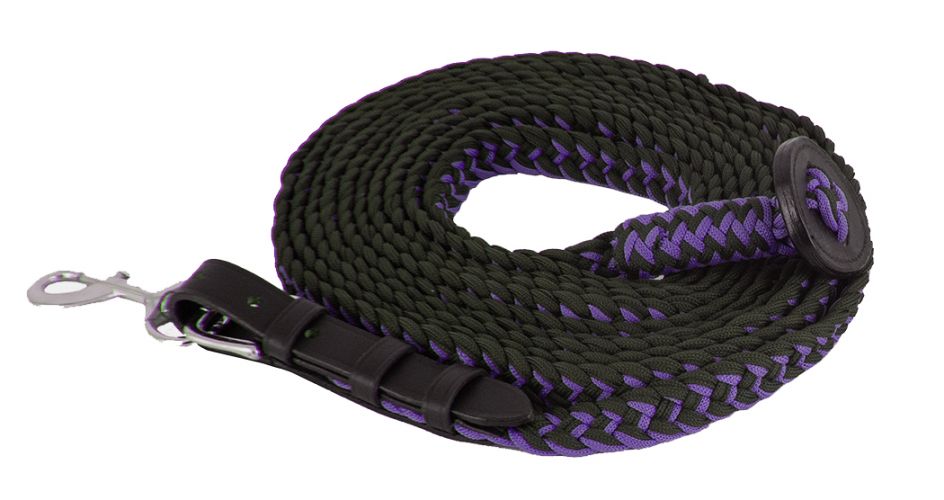Showman Flat Braided Nylon Lunge Line with Removable Snap and Rubber Stopper #4