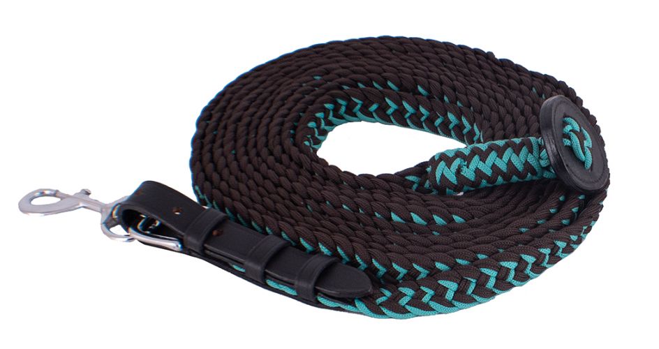 Showman Flat Braided Nylon Lunge Line with Removable Snap and Rubber Stopper #5