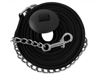 25’ Flat Cord Cotton Lunge Line with Chain and Stopper