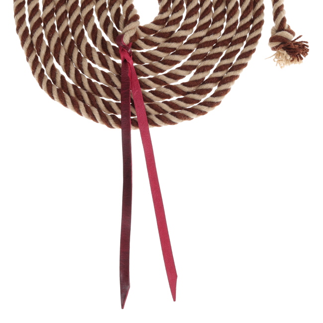 Showman Rustic Mocha Mohair Mecate Reins - 22 Ft #2