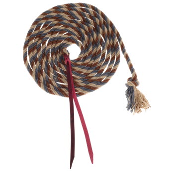 Showman Dust & Denim Mohair Mecate Reins - 22 Ft