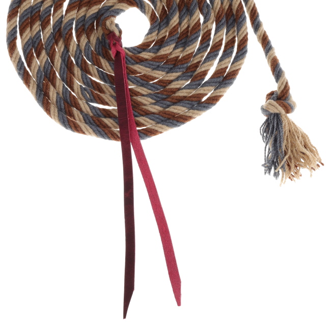 Showman Dust & Denim Mohair Mecate Reins - 22 Ft #2
