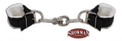 Showman Deluxe chain hobbles made of wide nylon web strap line with fleece