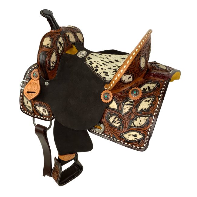 Double T Wilma Longhorn Barrel Style Saddle - 13 Inch #2
