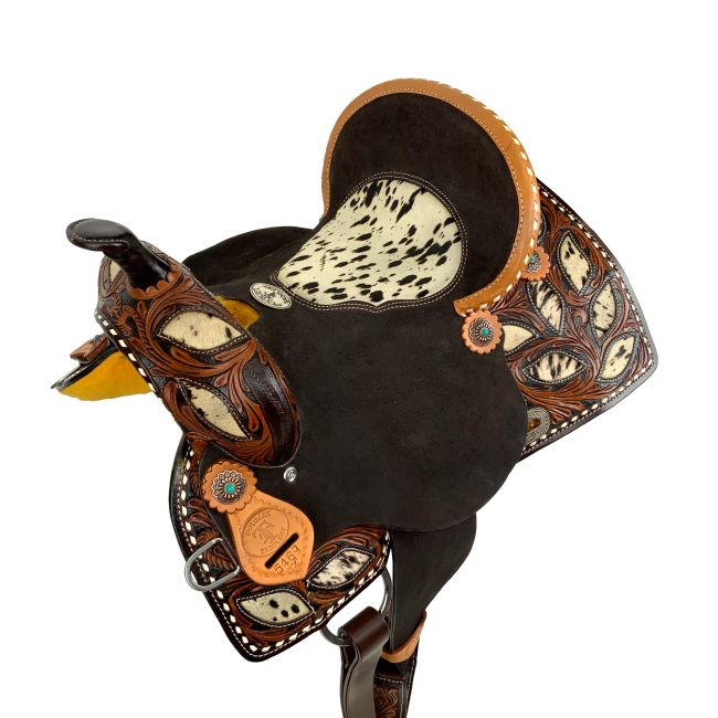 Double T Wilma Longhorn Barrel Style Saddle - 13 Inch #3