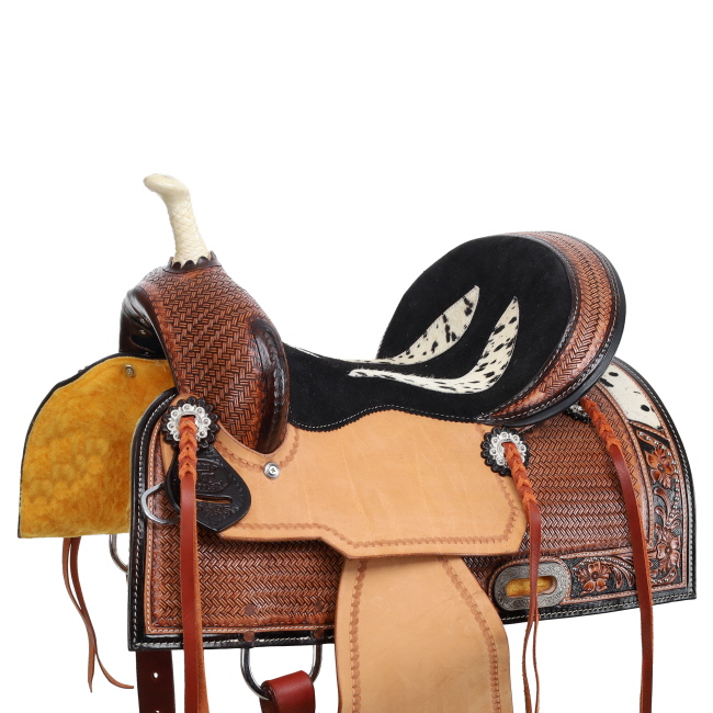 Double T Iris Barrel Style Saddle - 13 Inch #3