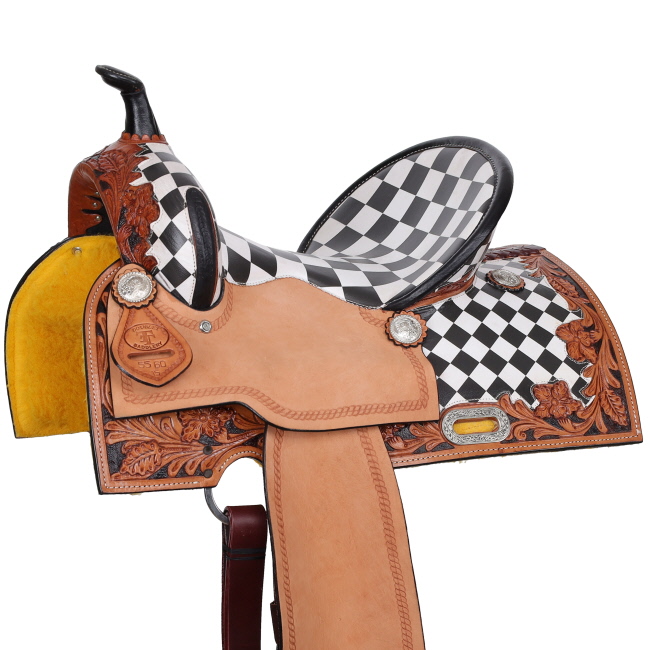 Double T Fast Lane Barrel Style Saddle Set - 15 Inch #3