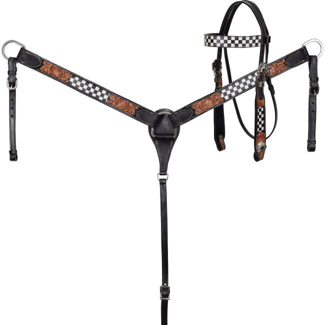 Double T Fast Lane Barrel Style Saddle Set - 15 Inch #5