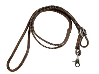 Showman Cowhide Whip Stitch Roping Reins #3