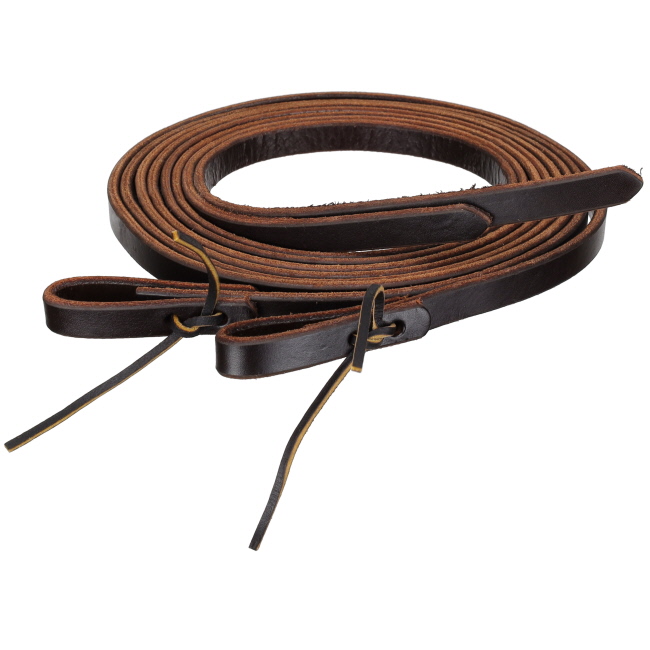 8' x 5&#47;8" Premium Harness Leather Split Rein - Made in the USA