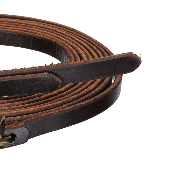 8' x 5&#47;8" Premium Harness Leather Split Rein - Made in the USA #3