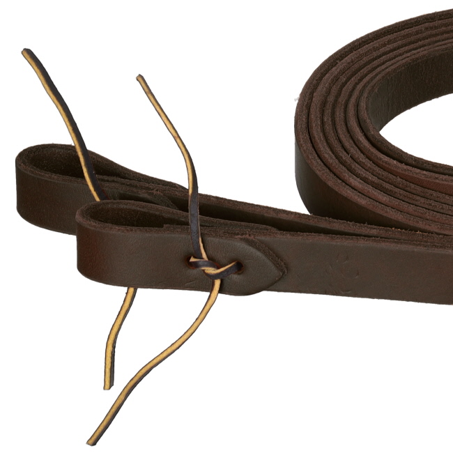 8' x 1" Premium Harness Oiled Leather Split Rein - Made in the USA #2