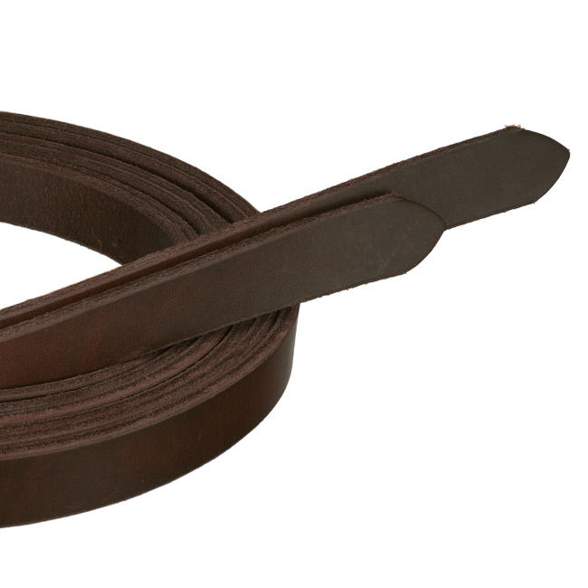 8' x 1" Premium Harness Oiled Leather Split Rein - Made in the USA #3