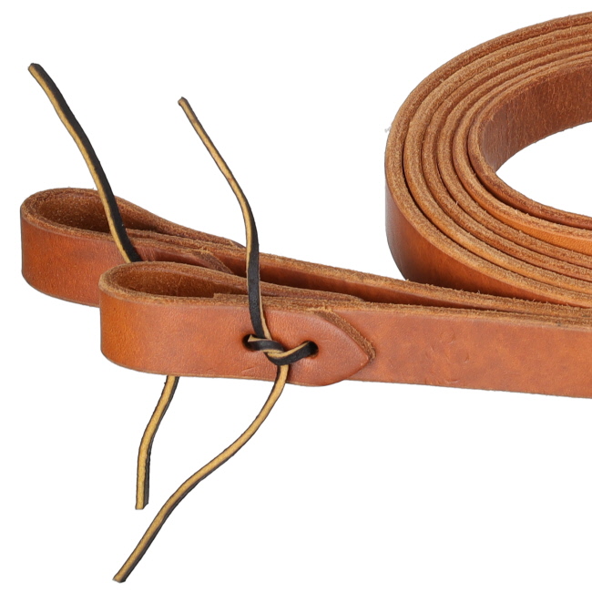 8' x 1" Premium Harness Leather Split Rein - Made in the USA #2