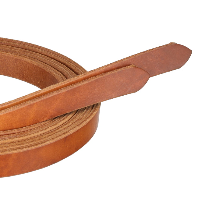 8' x 1" Premium Harness Leather Split Rein - Made in the USA #3