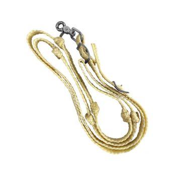 3/4" x 8' Waxed Nylon Knotted Competition Reins - Made in USA
