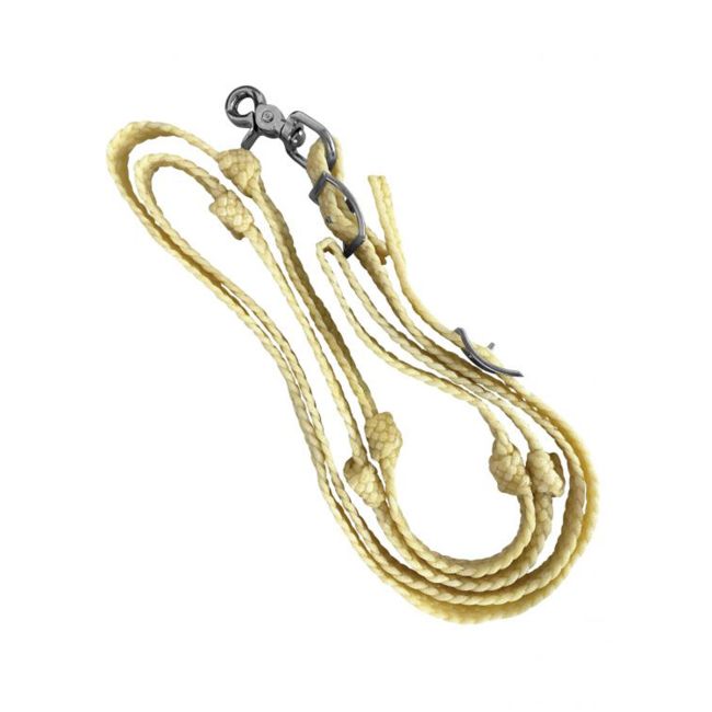 3&#47;4" x 8' Waxed Nylon Knotted Competition Reins - Made in USA
