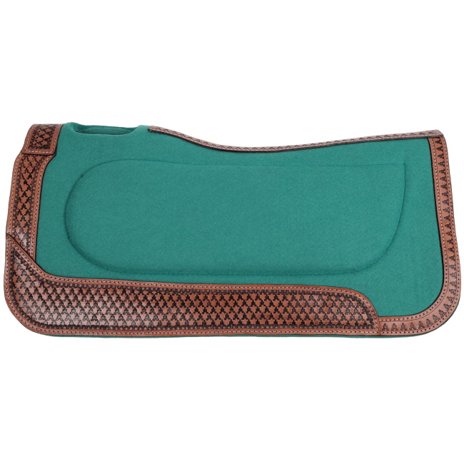 Showman 31" x 32" Azure Trail Built-Up Felt Saddle Pad