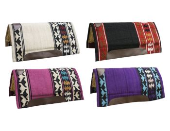 32" x 34" Economy Woven Wool Top Cutter Saddle Pad with Fleece Bottom