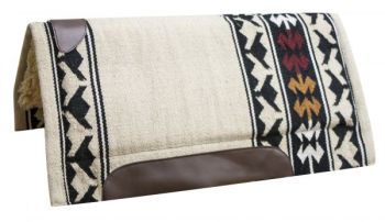 32" x 34" Economy Woven Wool Top Cutter Saddle Pad with Fleece Bottom #2
