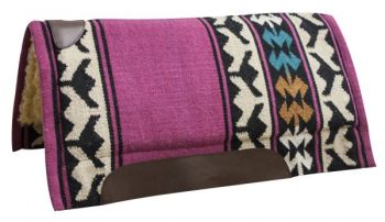 32" x 34" Economy Woven Wool Top Cutter Saddle Pad with Fleece Bottom #4