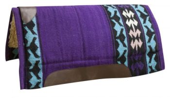 32" x 34" Economy Woven Wool Top Cutter Saddle Pad with Fleece Bottom #5