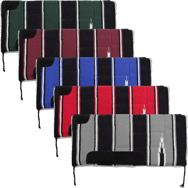 30" x 30" Economy Built-Up Navajo Saddle Pad with Fleece Bottom