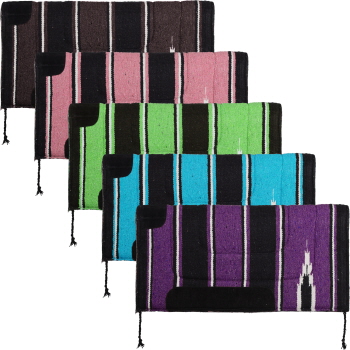 Showman 30" x 30" Navajo Saddle Pad with Felt Bottom - Case of 5 Only, 1 Color Each