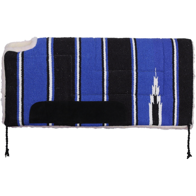 30" x 30" Economy Built-Up Cutback Navajo Saddle Pad with Fleece Bottom #4