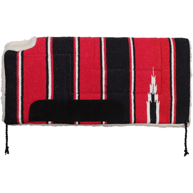 30" x 30" Economy Built-Up Cutback Navajo Saddle Pad with Fleece Bottom #5