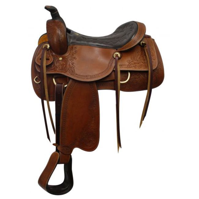 Double T Red Mesa Pleasure Style Saddle - 16 Inch
