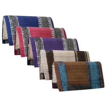 Southwest Weave 36" x 34" 100% Wool Top Cutter Style Saddle Pad with Kodel Fleece Bottom