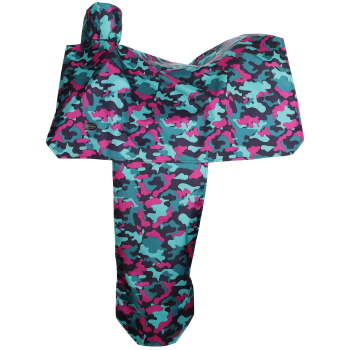 Showman Midnight Camo Nylon Saddle Cover