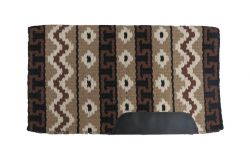 Showman 34" x 40" Heavy weight woven wool single ply saddle blanket - brown