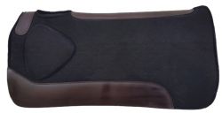 Showman 31 x 31 x 1 Black Felt Saddle Pad with Shoulder Build Up and Neoprene Bottom