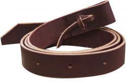 Showman 6' latigo tie strap with punched holes