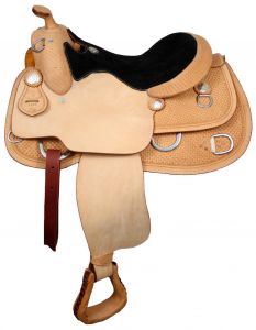 16", 17" Premium Leather Double T training saddle with suede leather seat