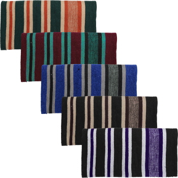 32" x 64" Assorted Acrylic Top Saddle Blanket