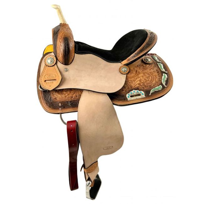 Circle S Wild Feather Barrel Style Saddle - 14, 15, 16 Inch