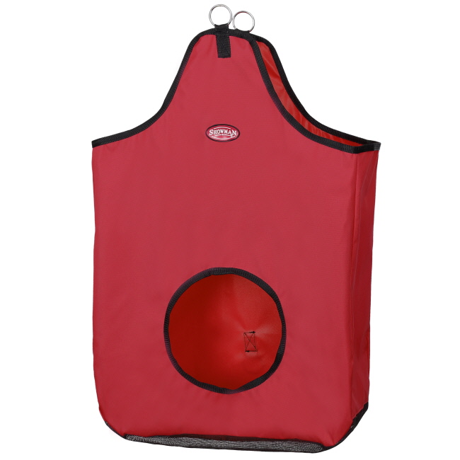 Showman Heavy Denier Nylon Hay Bag with Mesh Bottom #3