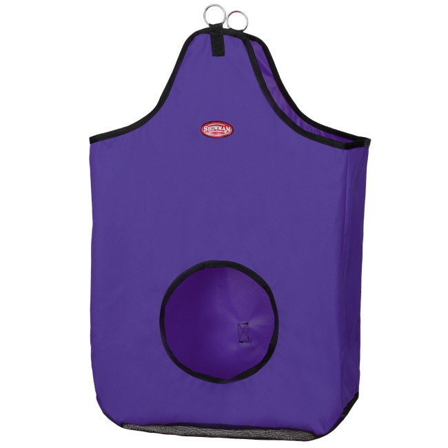 Showman Heavy Denier Nylon Hay Bag with Mesh Bottom #4