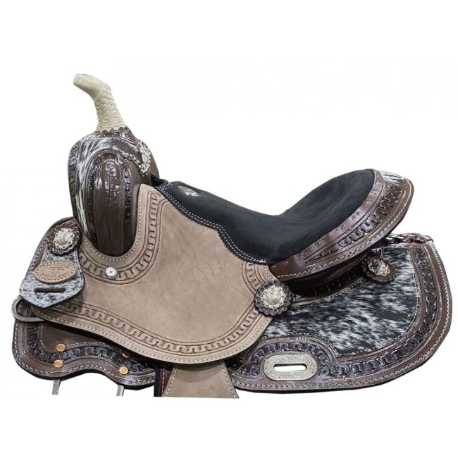 Double T Wildhide Series Cattle Ridge Youth Barrel Style Saddle - 13 Inch #2