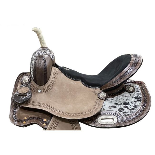 Double T Wildhide Series Cattle Ridge Barrel Style Saddle - 15 Inch #2