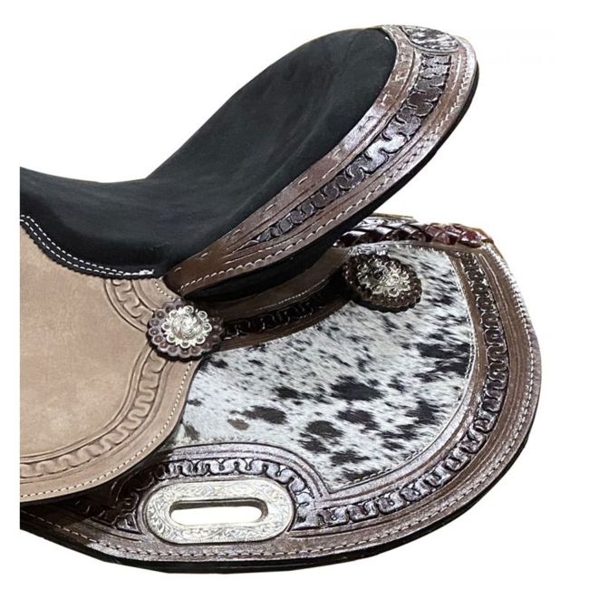 Double T Wildhide Series Cattle Ridge Barrel Style Saddle - 15 Inch #4