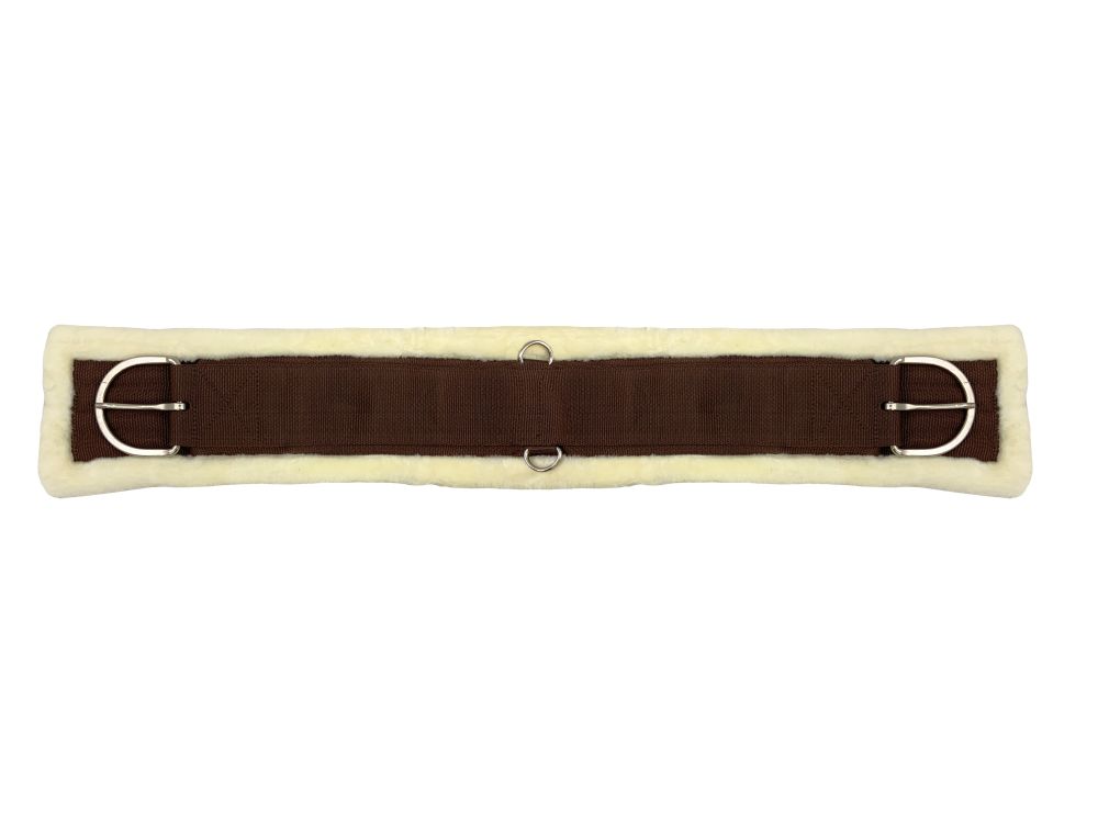 Shiloh Stables and Tack This fleece girth features a soft padded fleece underside and two
