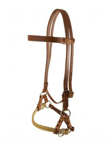 Showman Argentina Cow Leather Oiled Harness leather side pull