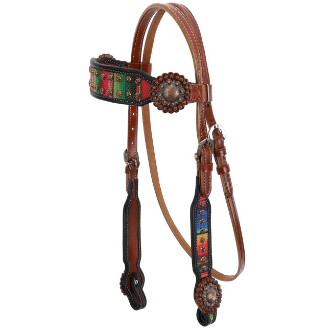 Showman Serape Shine Browband Headstall and Breastcollar Set #2