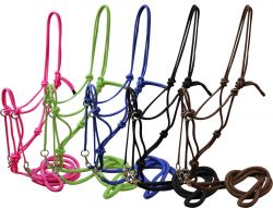 Showman Nylon Rope Bitless Bridle