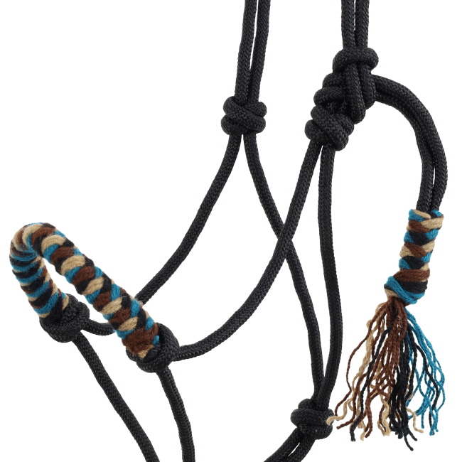 Showman Desert Dawn Mohair Wool Nose Cowboy Knot Halter with Lead #2