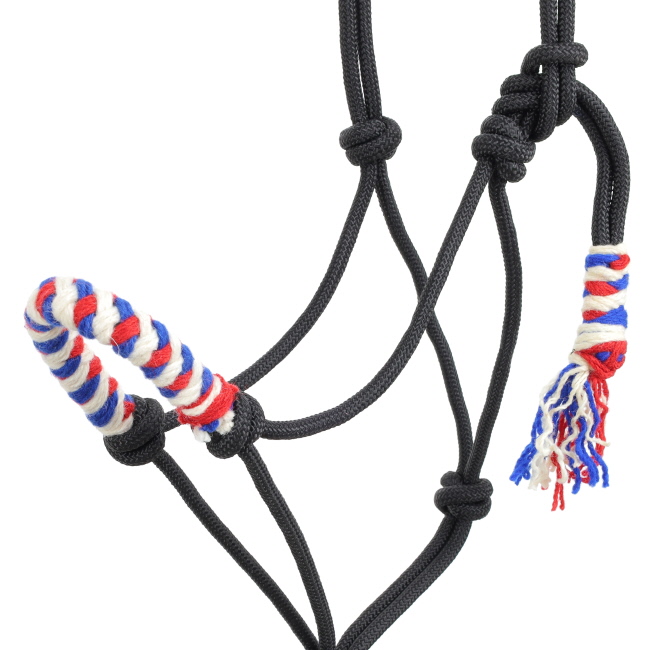 Showman Glory Mohair Wool Nose Cowboy Knot Halter with Lead #2